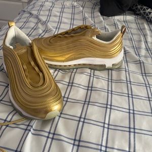 Nike Gold Athletic Shoes